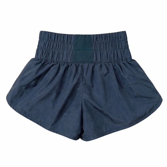 Free People Movement “Way Home” Blue running athletic shorts, smocked waist 💙 - Picture 3 of 8